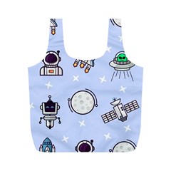 Seamless-pattern-with-space-theme Full Print Recycle Bag (m) by Salman4z