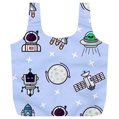 Seamless-pattern-with-space-theme Full Print Recycle Bag (xl) by Salman4z