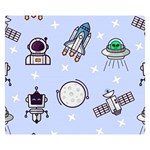 Seamless-pattern-with-space-theme Two Sides Premium Plush Fleece Blanket (Small) 50 x40  Blanket Front