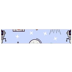 Seamless-pattern-with-space-theme Small Premium Plush Fleece Scarf by Salman4z