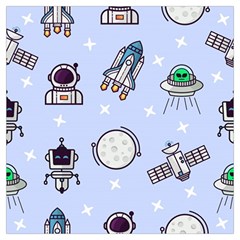 Seamless-pattern-with-space-theme Lightweight Scarf  by Salman4z