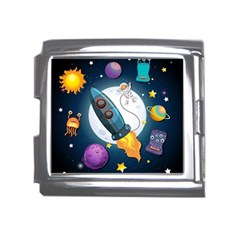 Spaceship-astronaut-space Mega Link Italian Charm (18mm) by Salman4z