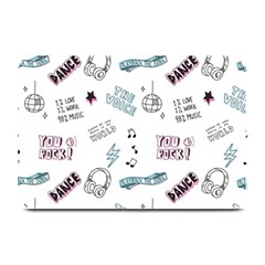 Music-themed-doodle-seamless-background Plate Mats by Salman4z