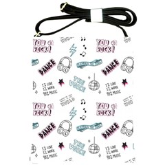 Music-themed-doodle-seamless-background Shoulder Sling Bag by Salman4z