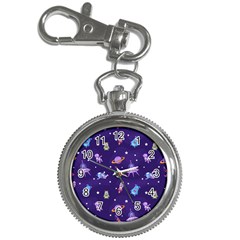 Space-seamless-pattern Key Chain Watches