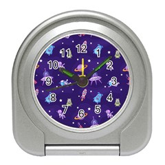 Space-seamless-pattern Travel Alarm Clock