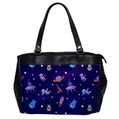 Space-seamless-pattern Oversize Office Handbag