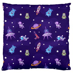 Space-seamless-pattern Large Cushion Case (One Side)