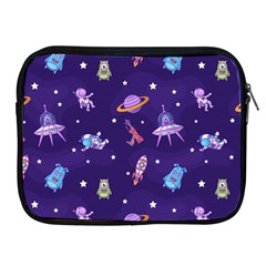 Space-seamless-pattern Apple iPad 2/3/4 Zipper Cases