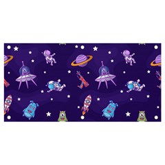 Space-seamless-pattern Banner and Sign 4  x 2 