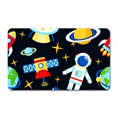 Space Seamless Pattern Magnet (rectangular) by Salman4z