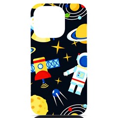 Space Seamless Pattern Iphone 14 Pro Black Uv Print Case