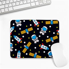 Seamless-adventure-space-vector-pattern-background Small Mousepad by Salman4z