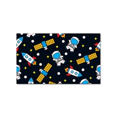 Seamless-adventure-space-vector-pattern-background Sticker (rectangular) by Salman4z