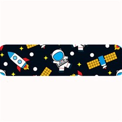 Seamless-adventure-space-vector-pattern-background Large Bar Mat by Salman4z