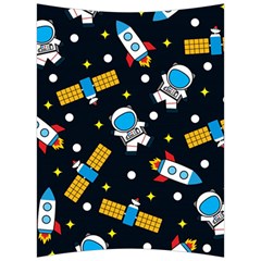 Seamless-adventure-space-vector-pattern-background Back Support Cushion by Salman4z