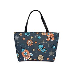 Space-seamless-pattern Classic Shoulder Handbag by Salman4z