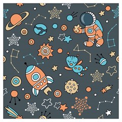 Space-seamless-pattern Lightweight Scarf  by Salman4z