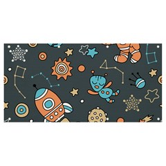 Space-seamless-pattern Banner And Sign 8  X 4  by Salman4z