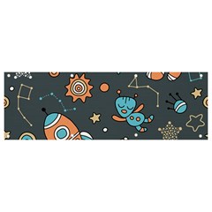 Space-seamless-pattern Banner And Sign 9  X 3  by Salman4z