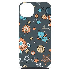 Space-seamless-pattern Iphone 14 Plus Black Uv Print Case