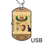 Egypt-horizontal-illustration Dog Tag USB Flash (Two Sides) Back