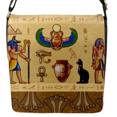 Egypt-horizontal-illustration Flap Closure Messenger Bag (s) by Salman4z