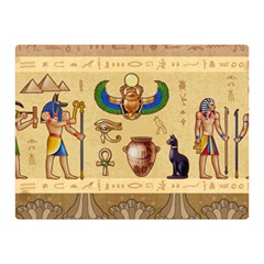 Egypt-horizontal-illustration Two Sides Premium Plush Fleece Blanket (mini) by Salman4z