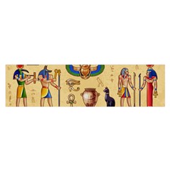 Egypt-horizontal-illustration Oblong Satin Scarf (16  X 60 ) by Salman4z