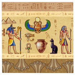 Egypt-horizontal-illustration Wooden Puzzle Square by Salman4z