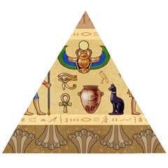 Egypt-horizontal-illustration Wooden Puzzle Triangle by Salman4z