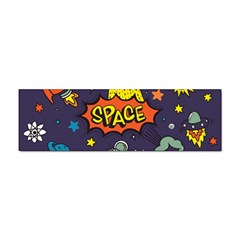 Vector-flat-space-design-background-with-text -- Sticker (bumper) by Salman4z