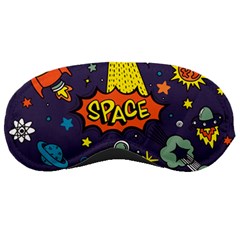 Vector-flat-space-design-background-with-text -- Sleeping Mask by Salman4z