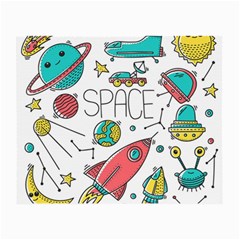 Space-cosmos-seamless-pattern-seamless-pattern-doodle-style Small Glasses Cloth by Salman4z