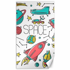 Space-cosmos-seamless-pattern-seamless-pattern-doodle-style Canvas 40  X 72  by Salman4z