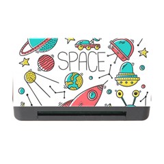 Space-cosmos-seamless-pattern-seamless-pattern-doodle-style Memory Card Reader With Cf by Salman4z