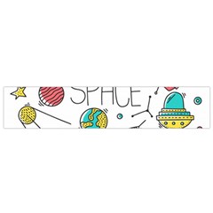 Space-cosmos-seamless-pattern-seamless-pattern-doodle-style Small Premium Plush Fleece Scarf by Salman4z