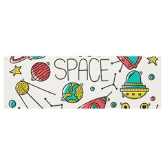 Space-cosmos-seamless-pattern-seamless-pattern-doodle-style Banner And Sign 12  X 4  by Salman4z