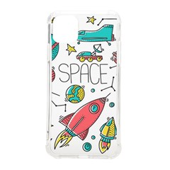 Space-cosmos-seamless-pattern-seamless-pattern-doodle-style Iphone 11 Pro Max 6 5 Inch Tpu Uv Print Case by Salman4z