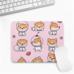 Set-kawaii-smile-japanese-dog-akita-inu-cartoon Small Mousepad by Salman4z