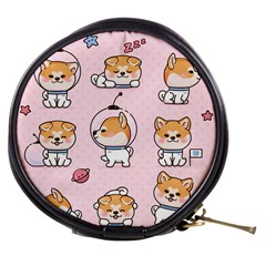 Set-kawaii-smile-japanese-dog-akita-inu-cartoon Mini Makeup Bag by Salman4z