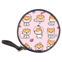 Set-kawaii-smile-japanese-dog-akita-inu-cartoon Classic 20-cd Wallets by Salman4z