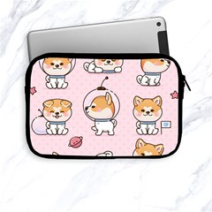 Set-kawaii-smile-japanese-dog-akita-inu-cartoon Apple Ipad Mini Zipper Cases by Salman4z