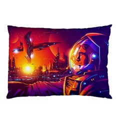 Far-future-human-colonization Pillow Case by Salman4z