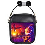 Far-future-human-colonization Girls Sling Bag Front