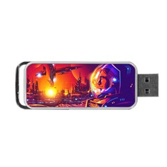 Far-future-human-colonization Portable Usb Flash (one Side) by Salman4z