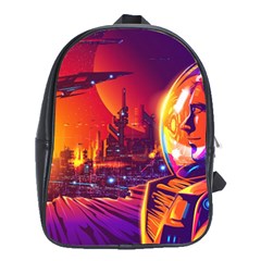 Far-future-human-colonization School Bag (xl) by Salman4z