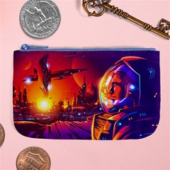 Far-future-human-colonization Large Coin Purse by Salman4z