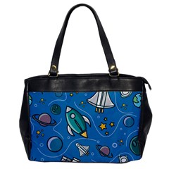 About-space-seamless-pattern Oversize Office Handbag by Salman4z