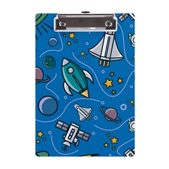 About-space-seamless-pattern A5 Acrylic Clipboard by Salman4z